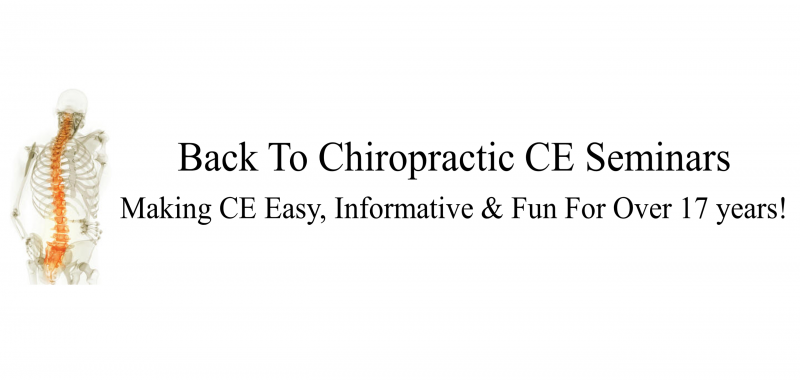 Logo Back to Chiropractic Seminars 