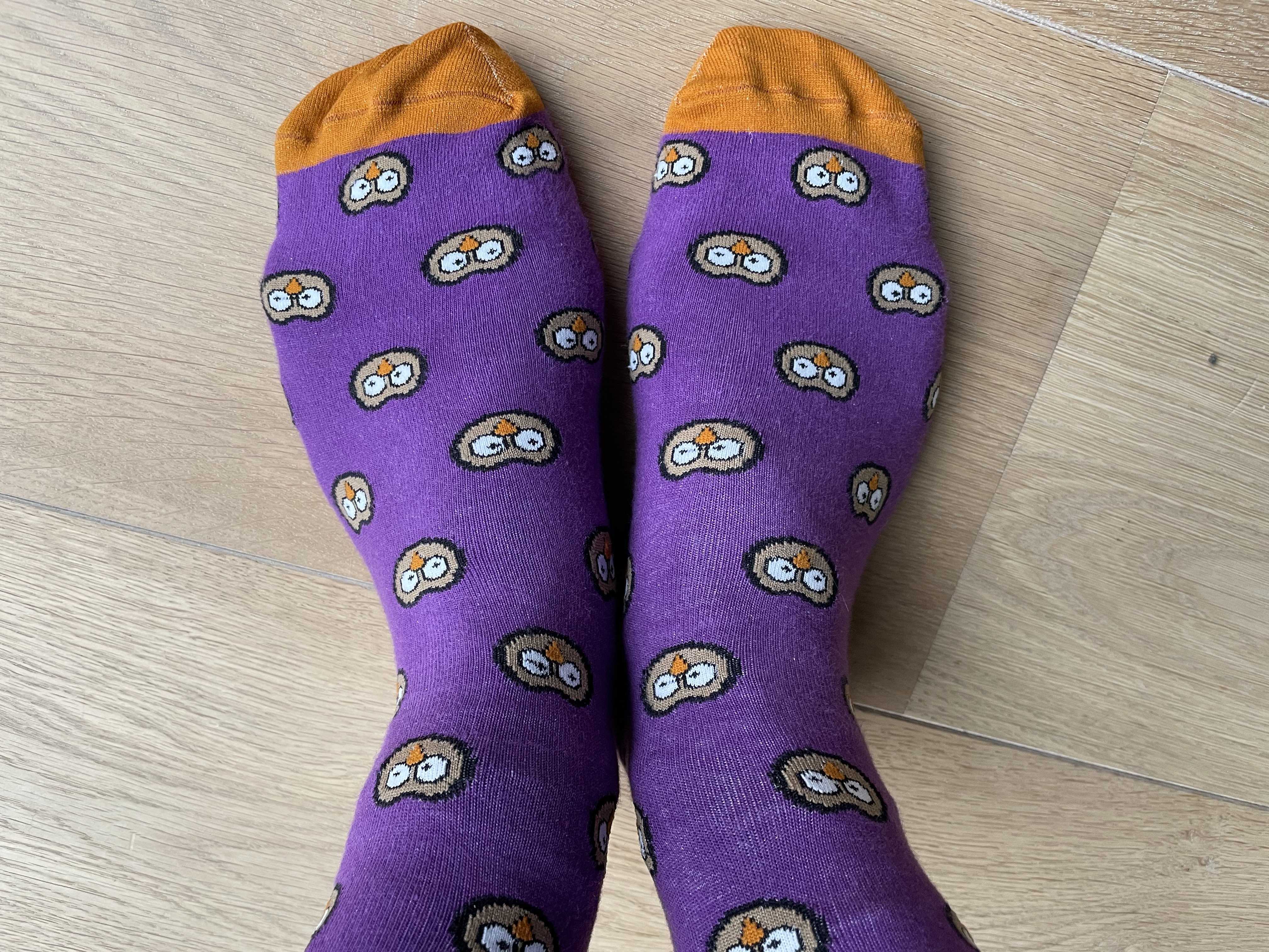 Socks with mascotte