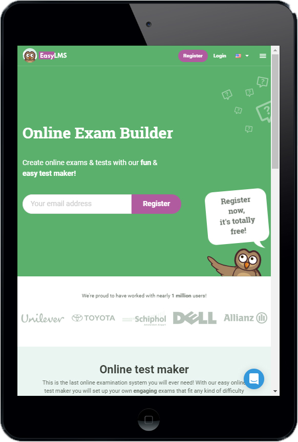Online exam app